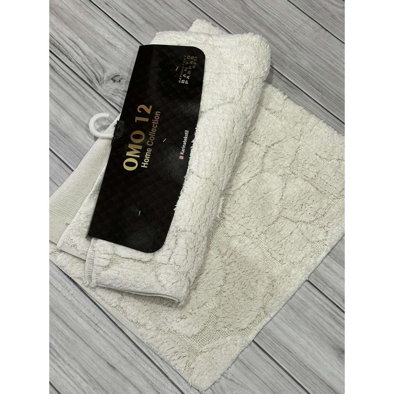 Tas krem. Килимки в ванну кімнату 2в1. Omo home Туреччина (17558)