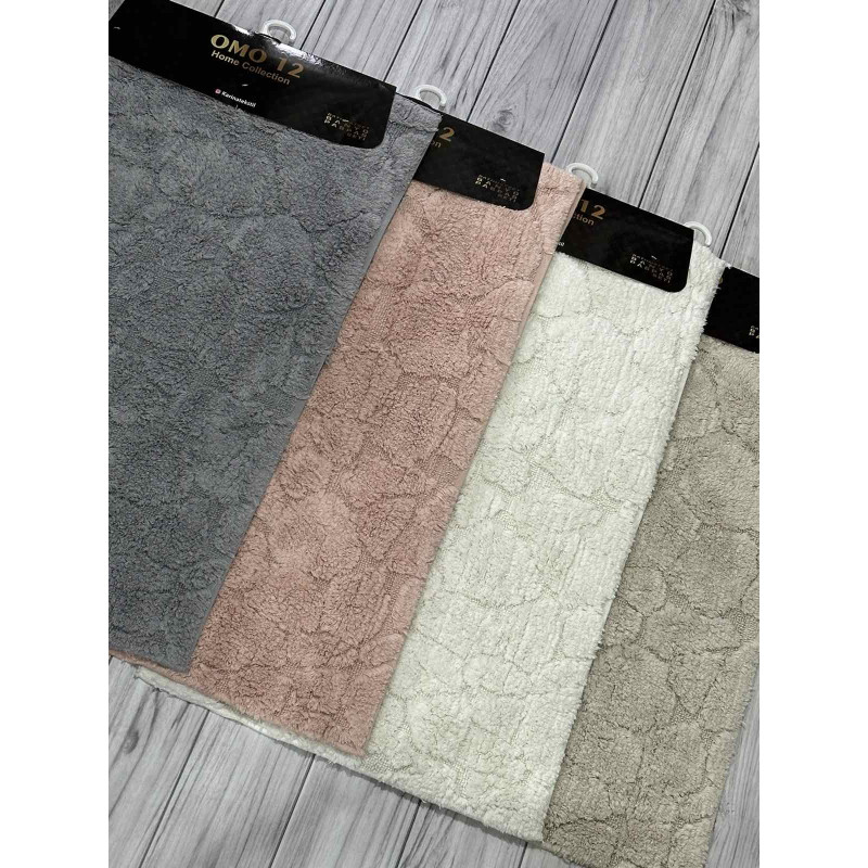 Tas bej. Килимки в ванну кімнату 2в1. Omo home Туреччина (85504)