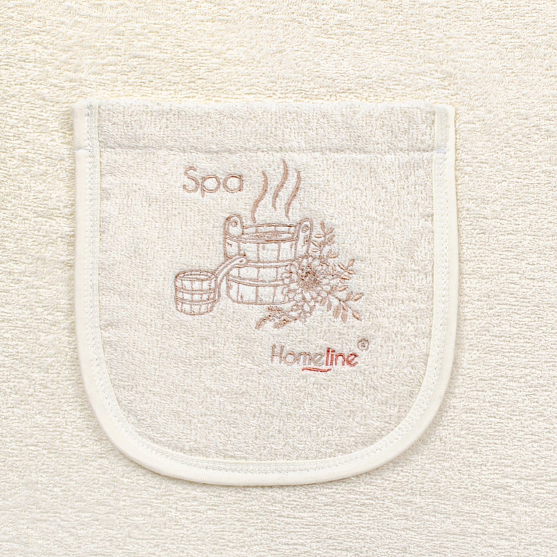 Сарафан махровий Home Line з вишивкою (кремовий) S/M в сумці 178927