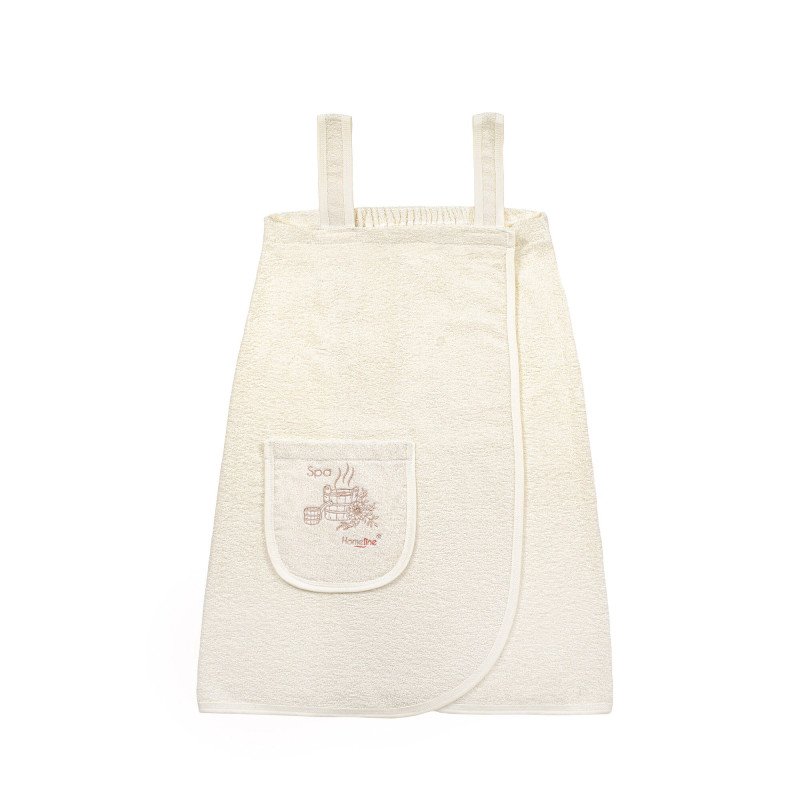 Сарафан махровий Home Line з вишивкою (кремовий) S/M в сумці 178927