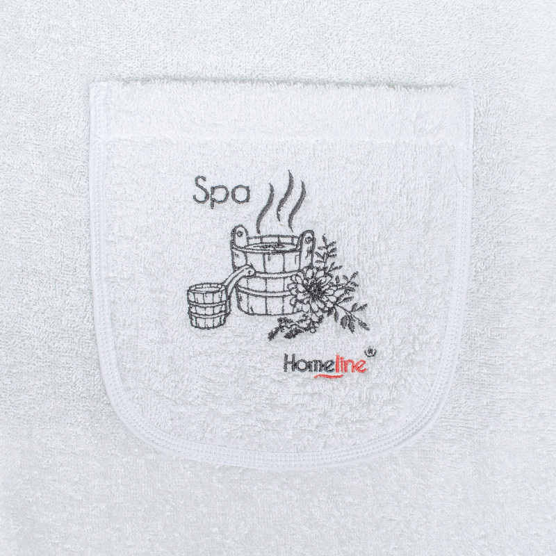 Сарафан махровий Home Line з вишивкою (білий) S/M в сумці 178921