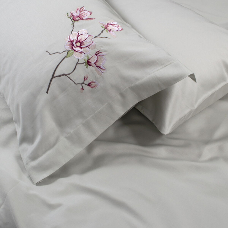 Постільна білизна Dantela Vita сатин з вишивкою - Huma Maldiv євро