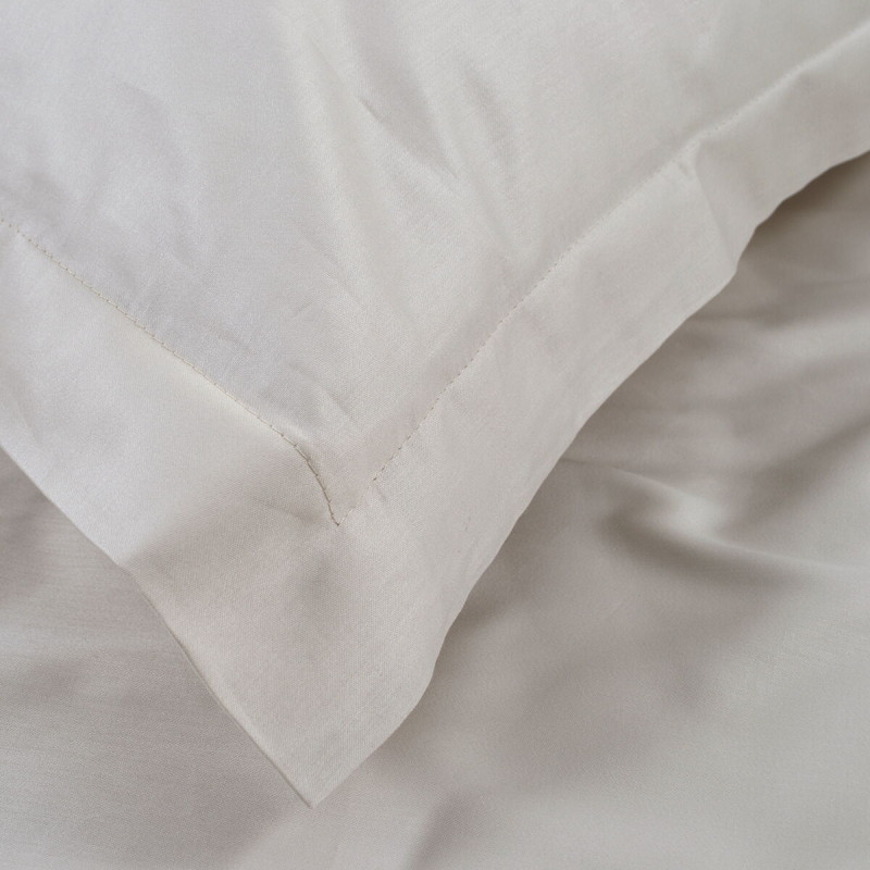 Постільна білизна Dantela Vita сатин з вишивкою - Alya krem кремовий євро