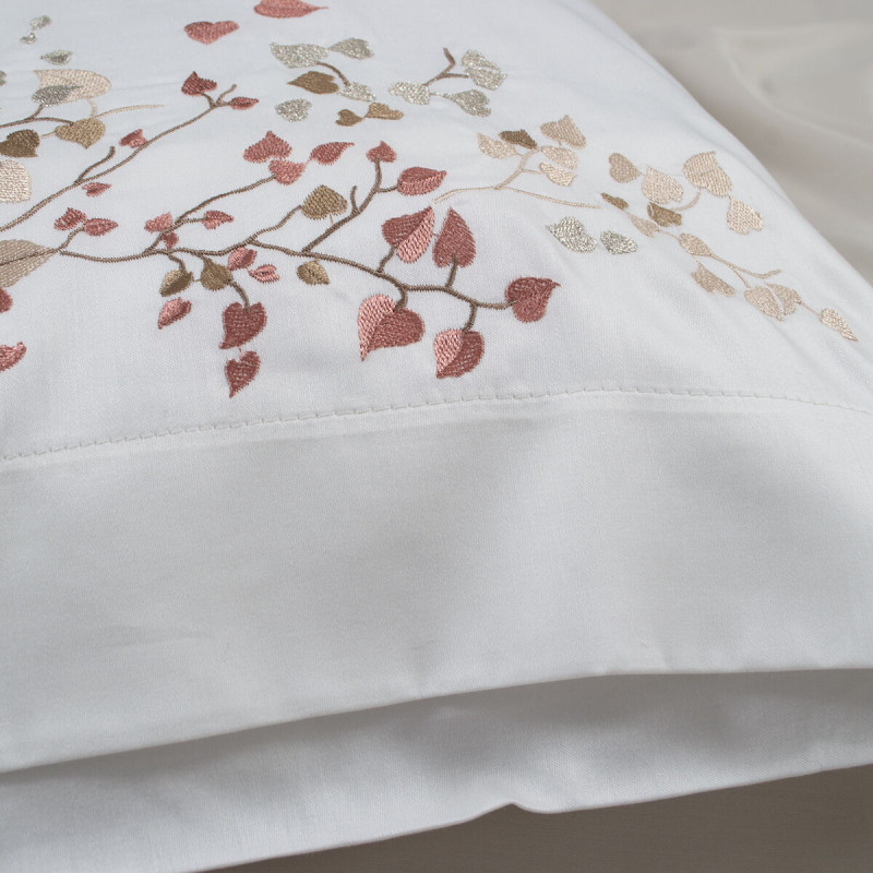 Постільна білизна Dantela Vita сатин з вишивкою - Alya krem кремовий євро