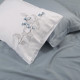 Постільна білизна Dantela Vita сатин з вишивкою - Efra beyaz білий євро