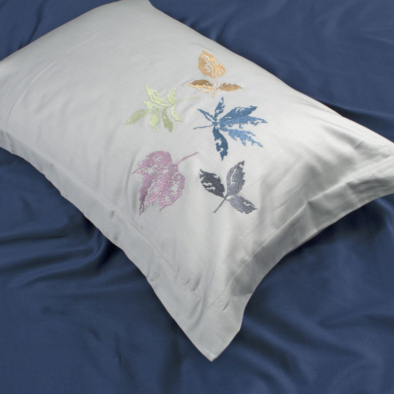 Постільна білизна Dantela Vita сатин з вишивкою - Hazan gri сірий сімейний