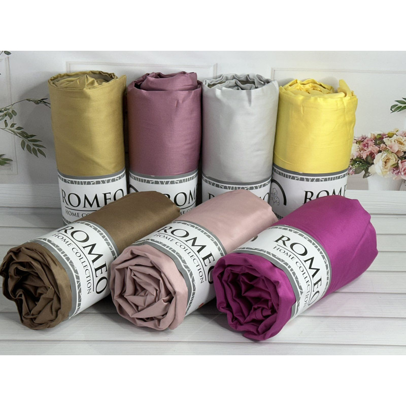 Duz Fusya 160х200см., сатинове простирадло на резинці. RomeoТуреччина. (87603)