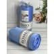 Duz Blue 180х200см., сатинове простирадло на резинці. RomeoТуреччина. (25372)