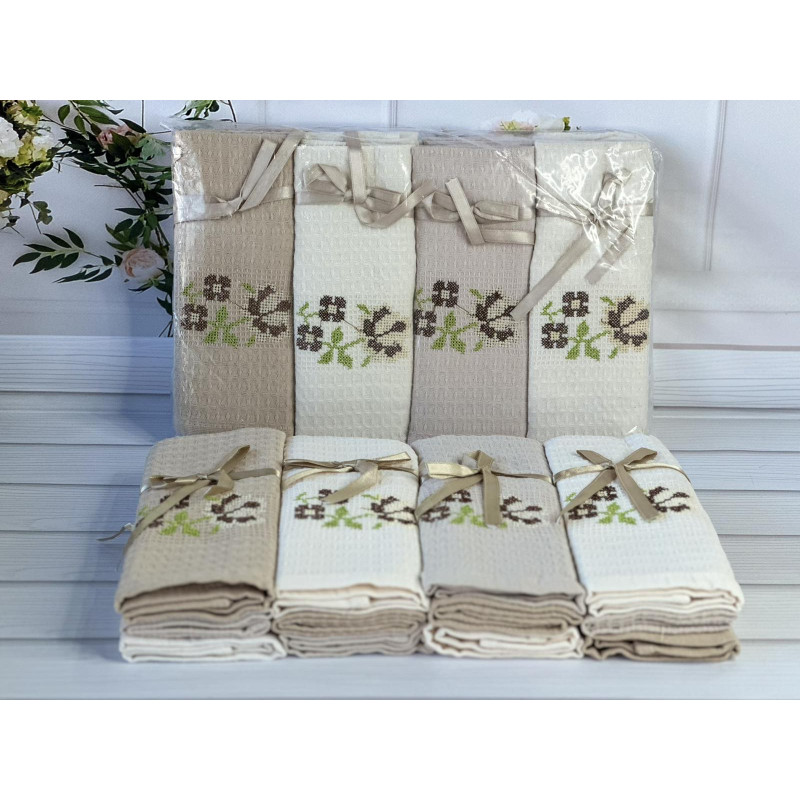 Suvari cicek вафельні рушники 40х60см., 12 шт/уп (75069)