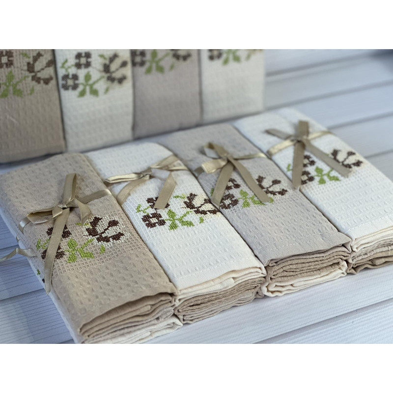 Suvari cicek вафельні рушники 40х60см., 12 шт/уп (75069)