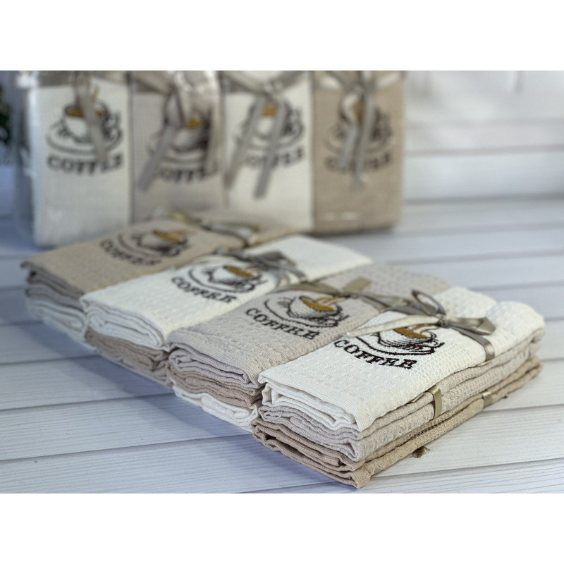 Suvari kofe вафельні рушники 40х60см., 12 шт/уп (13792)