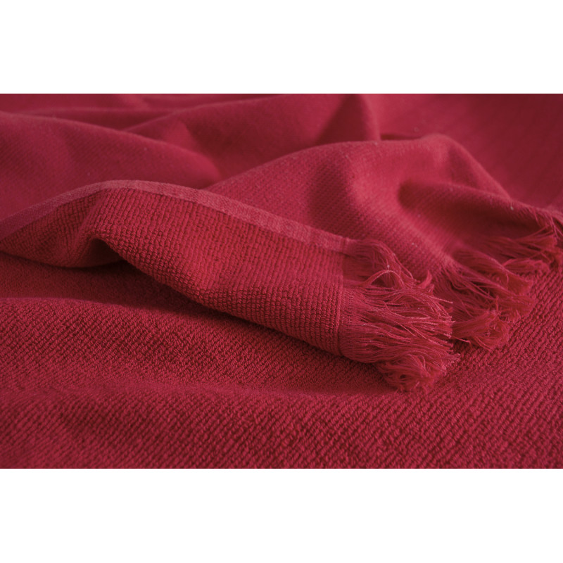 Рушник Tac Pestemal Silver - Kirmizi червоний 50*90