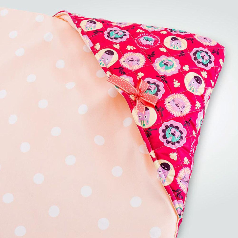 Конверт для прогулянки демісезонний PAPAELLA 100х100 см Лев рожевий