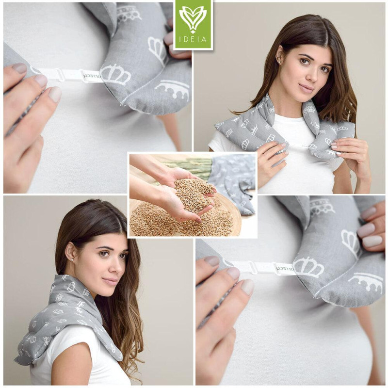 Грелка з зерном пшениці IDEIA 44х46х24 см блакитна