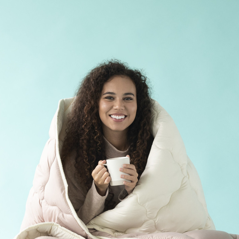 Ковдра WOOLLY вовняна IDEIA зимова 175х210 см вовна тепла ковдра натуральна овеча вовна супер тепле