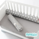 Бортик валик захисний мультифункціональний PAPAELLA 60х15 см 120х15 см дитяче ліжечко