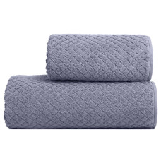 Полотенце махрове жакардове Аврора ТМ ІДЕЯ 50х90 см графіт
