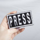 Шеврон на липучці для журналістів Преса Press 5х9 см вишитий патч нашивка для працівників медіа та ЗМІ