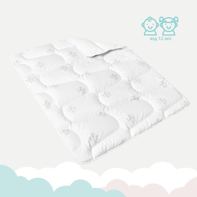 Ковдра дитяча в ліжечко Super Soft 100х135 см PAPAELLA штучний пух антиалергенна зимова тепла