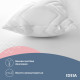 Подушка для тіла сну відпочинку NORDIC COMFORT+ 40х140 см IDEIA антиалергенна довга біла холлофайбер з блискавкою