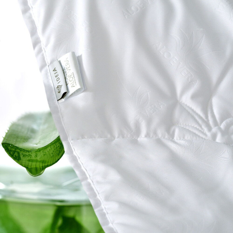Ковдра Aloe Vera зимове євро 200х220 см IDEIA з просоченням екстрактом Алоє антиалергенна біла