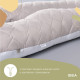 Подушка П-подібна для сну та відпочинку IDEIA 140х75х20 см U-shape з наволочкою на блискавці антиалергенна сіра комфортна