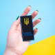 Шеврон на липучці погон "УЗ" Укрзалізниця 4х9 см вишитий патч нашивка Українська залізниця