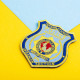 Шеврон на липучці International Police Association 8х9 см вишитий патч нашивка