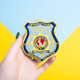 Шеврон на липучці International Police Association 8х9 см вишитий патч нашивка