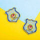 Шеврон на липучці International Police Association 8х9 см вишитий патч нашивка
