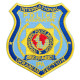 Шеврон на липучці International Police Association 8х9 см вишитий патч нашивка