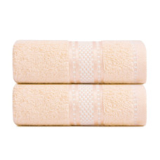 Рушник махровий Софія IDEIA 50х85 см крем бавовна натуральне для обличчя та рук