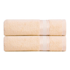 Рушник махровий Софія IDEIA 70х138 см крем бавовна натуральний банний