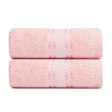 Рушник махровий Софія IDEIA 50х85 см рожеве натуральне бавовна для обличчя та рук