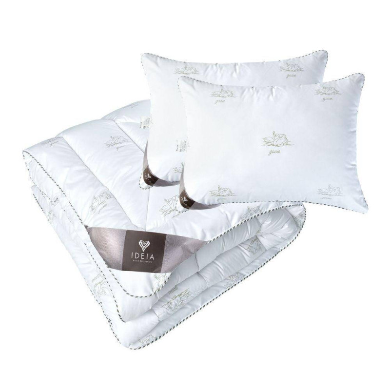 Набір Super Soft Classic євро IDEIA ковдра 200х220 см + подушки 2 шт 50х70 см штучний пух