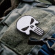 Шеврон на липучці Череп Каратель Карателя Punisher 6,5х9 см вишитий патч нашивка