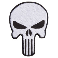 Шеврон на липучці Череп Каратель Карателя Punisher 6,5х9 см вишитий патч нашивка