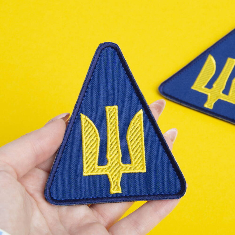 Шеврон на липучці Повітряні сили України 9,3х8,2 см вишитий патч нашивка