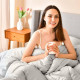Ковдра зимова 175х210 см Nordic Comfort IDEIA антиалергенна тепла сіра двуспальна