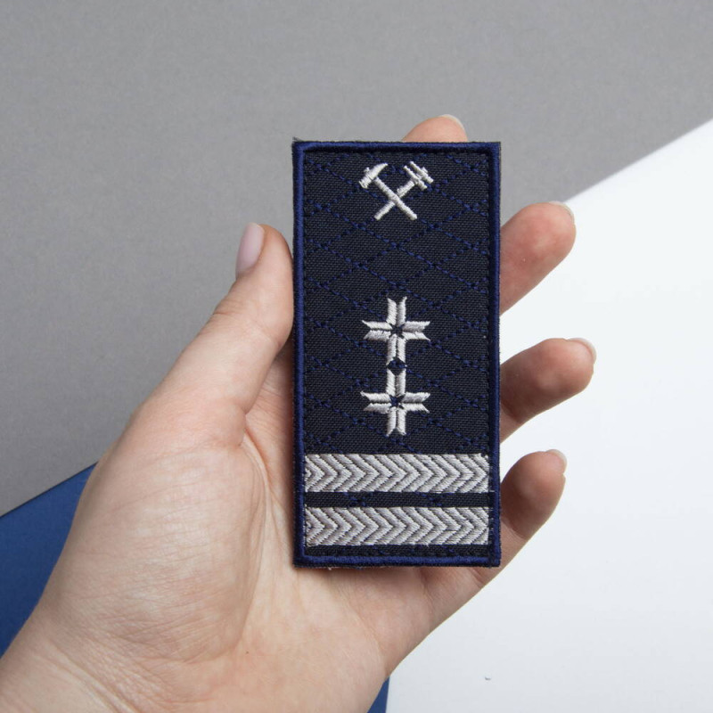Шеврон на липучці Укрзалізниця УЗ Погон начальник сектора 5х10 см замісник начальника відділу