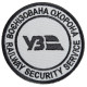 Шеврон на липучці Укрзалізниця УЗ Воєнізована охорона 7 см вишитий патч нашивка шеврон