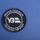 Шеврон на липучці Укрзалізниця УЗ напис круглий 7 см вышитый патч нашивка