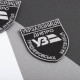 Шеврон на липучці Укрзалізниця Дніпро Придніпровська залізниця 8х9,5 см вишитий патч нашивка