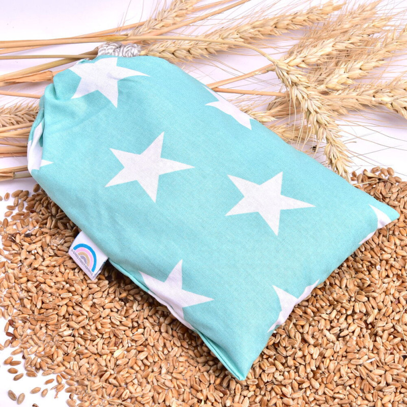 Подушка грілка з пшеницею 15x23 см IDEIA еко-продукт для зігрівання та релаксації м'ята бавовна