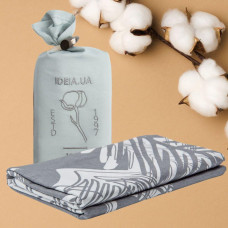 Підковдра 200х220 см IDEIA, бязь, бавовна, натуральна тканина, сіра, в індивідуальній упаковці