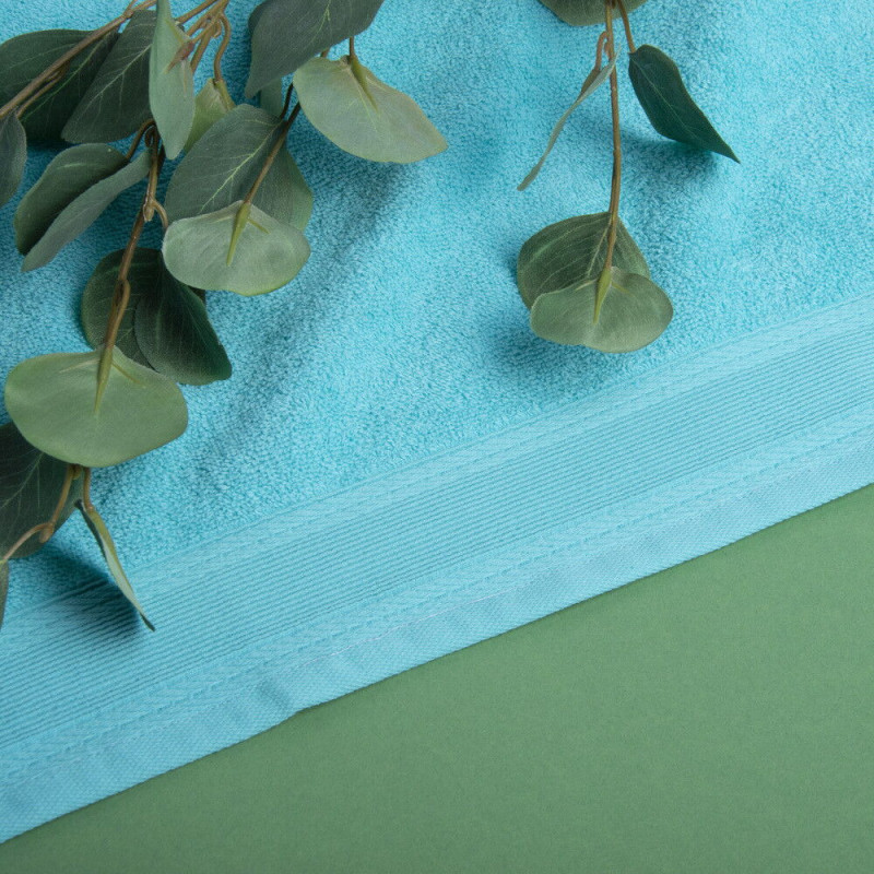 Рушник махровий 100х150 см Наталі щіл 360 гр/м2 м'ята, для тіла, сауни, бавовняне натуральне, бавовна