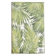 Скатертина 140х170 см з плямо та водовідштовхувальним просоченням IDEIA бавовна папороть олива