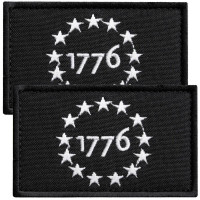 Набір шевронів 2 шт США 1776 Патріот USA 1776 Patriot тактична військова вишита аплікація нашивка з липучкою