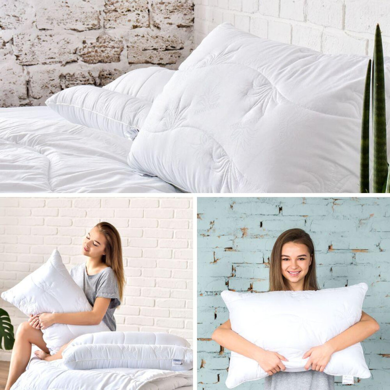 Набір подушок 2 шт Aloe Vera 50х70 см IDEIA антиалергенна тканина з просоченням алое антибактеріальна подушка