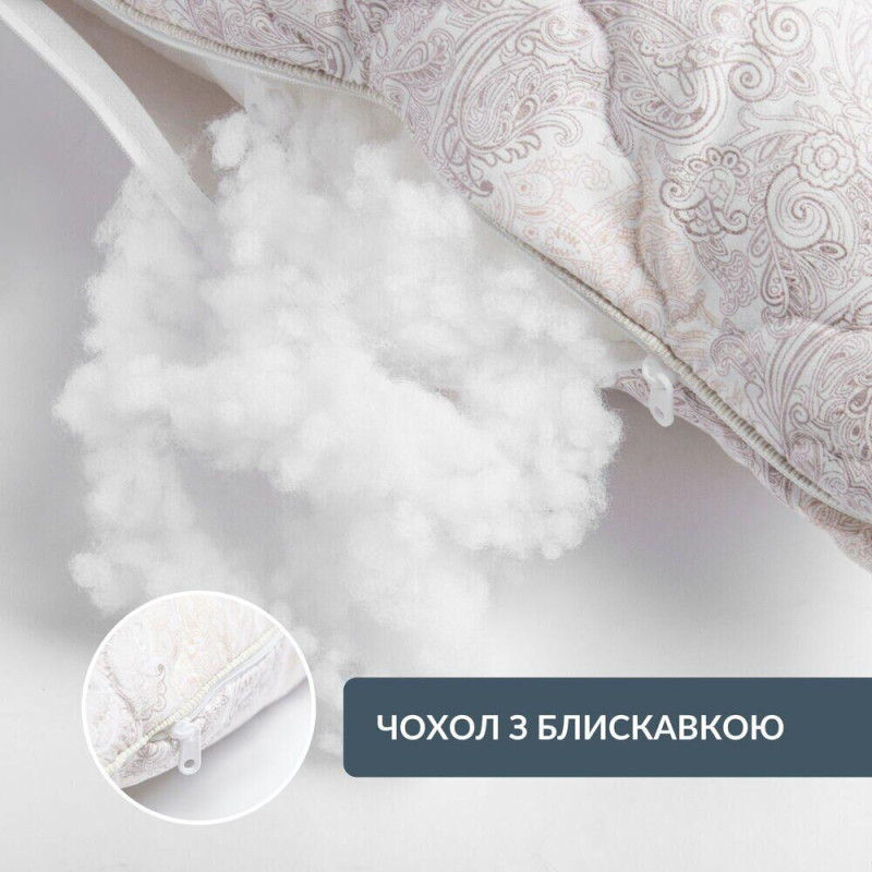 Подушка для сну Air Dream Classic 50х70 см IDEIA антиалергенна два чохли з блискавкою холлофайбер зручна
